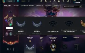 Prata 4 com TODOS os champs e 434 Skins + 5 Prestigios