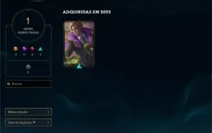 conta D4 varias skins no espólios