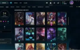 Conta League of Legends Com Skins Gold 1 e Passe TFT ativo.