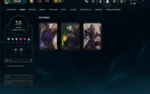Ouro 1 com 55 Champs e 38 Skins