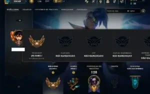 Ouro 1 com 55 Champs e 38 Skins