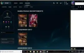 conta para smurf lvl 31 unranked