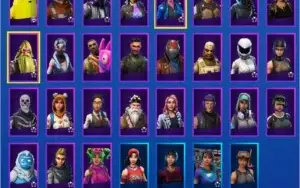 Fortnite 85 Skins , + de 75 Emotes com SALVE O MUNDO