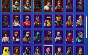 Fortnite 85 Skins , + de 75 Emotes com SALVE O MUNDO
