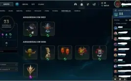 CONTA LOL LVL 464 197 SKINS PLAT 2 MMR D4