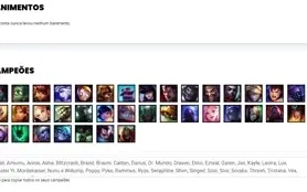 Conta bronze 2 com 8 Skins e 37 Champs
