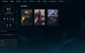 Conta ex diamante - 83 Skins