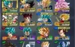 Conta de dragon ball legends, 225 salários lvl 200