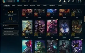Conta Platina 4 com 84 Champs e 58 Skins
