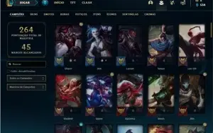 Conta Platina 4 com 84 Champs e 58 Skins