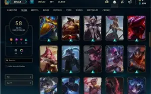 Conta Platina 4 com 84 Champs e 58 Skins