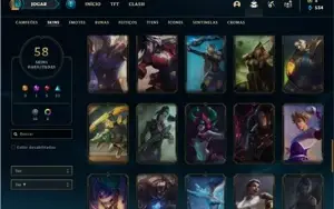 Conta Platina 4 com 84 Champs e 58 Skins