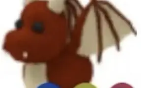Neon red dragon or neon griffin ROBLOX (Adopt me)