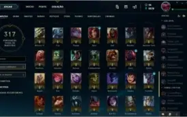 Vendo conta de lol ou troco por skins do csgo