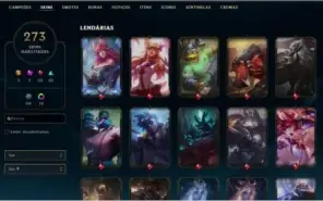 Conta Plat 4 273 Skins