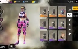 Free Fire lvl 53 (Várias Skins)