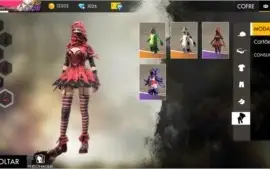 Free Fire lvl 53 (Várias Skins)