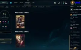Conta lol lvl 58 15 skins Season 3 (Ezreal pulsefire)