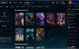 Conta lol lvl 58 15 skins Season 3 (Ezreal pulsefire)