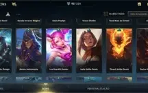 WILD RIFT 92 SKINS; PASSE ON; 770 WC;18K PONTOS COLECIONADOR