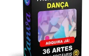 Pack Canva Dança - 36 Artes Editáveis