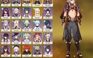 Arataki Itto, Zhongli, Albedo e Gorou=Mono Geo completo Ar34