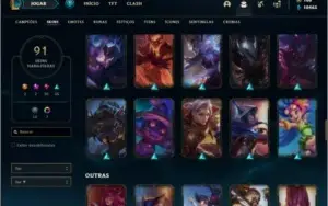 Conta prata 4 com 94 champs, 91 skins ( MAIN ADC )