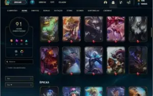 Conta prata 4 com 94 champs, 91 skins ( MAIN ADC )