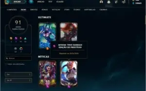 Conta prata 4 com 94 champs, 91 skins ( MAIN ADC )
