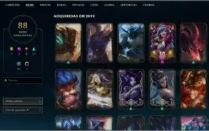 vendo conta de league of legends