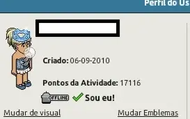 Conta Feminina Habbo 2010 17K