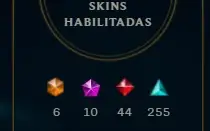 Conta com 598 skins no lol + Essência pra troca de nick