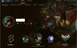 Conta LOL / Prata V / 2 skins !