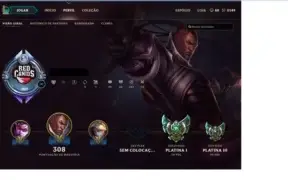 VENDO CONTA LOL PLATINA 1 COM BORDA DIAMOND
