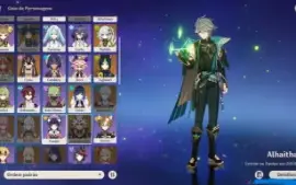 Conta Ar 57 Com Yelan + Zhongli + Alhaitham + Nahida + Kazuh