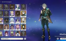 Conta Ar 57 Com Yelan + Zhongli + Alhaitham + Nahida + Kazuh