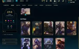 Esmeralda 3 com TODOS os champs e 494 Skins + 10 Vitoriosas