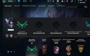 Esmeralda 3 com TODOS os champs e 494 Skins + 10 Vitoriosas