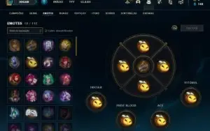 Conta diamante 4 com 35 Champs e 4 Skins + 2 Espolios