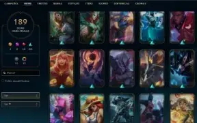 CONTA MESTRE FULL CHAMPS COM 189 SKINS + CONTA VALORANT
