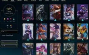 CONTA MESTRE FULL CHAMPS COM 189 SKINS + CONTA VALORANT