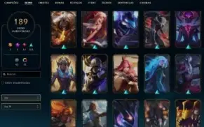 CONTA MESTRE FULL CHAMPS COM 189 SKINS + CONTA VALORANT
