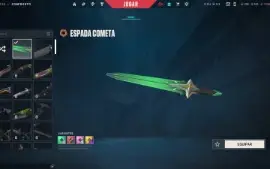 Conta VALORANT| 15 Skins | Comet Sword | Entrega Automática!
