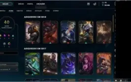 Conta Plati 5 + 106 champ + 25k de essência azul