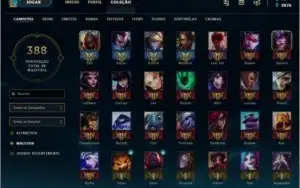 Conta lol Gold, season passada Platina com varias skins
