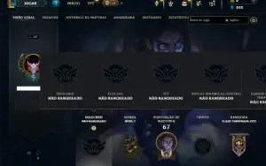 Unranked com 40 Champs e 9 Skins