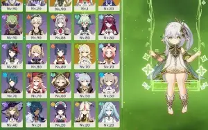 Ar55 Nahida C2, Nilou, Ayato, Oração Perdida, Keqing C1