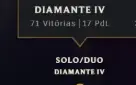 Conta Diamante Com Mmr Mestre/Gm