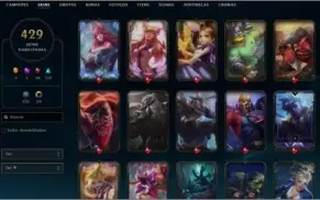 conta LEAGUE OF LEGENDS com 429 skins