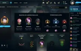 Conta LOL com 115 skins 3 Ultimates